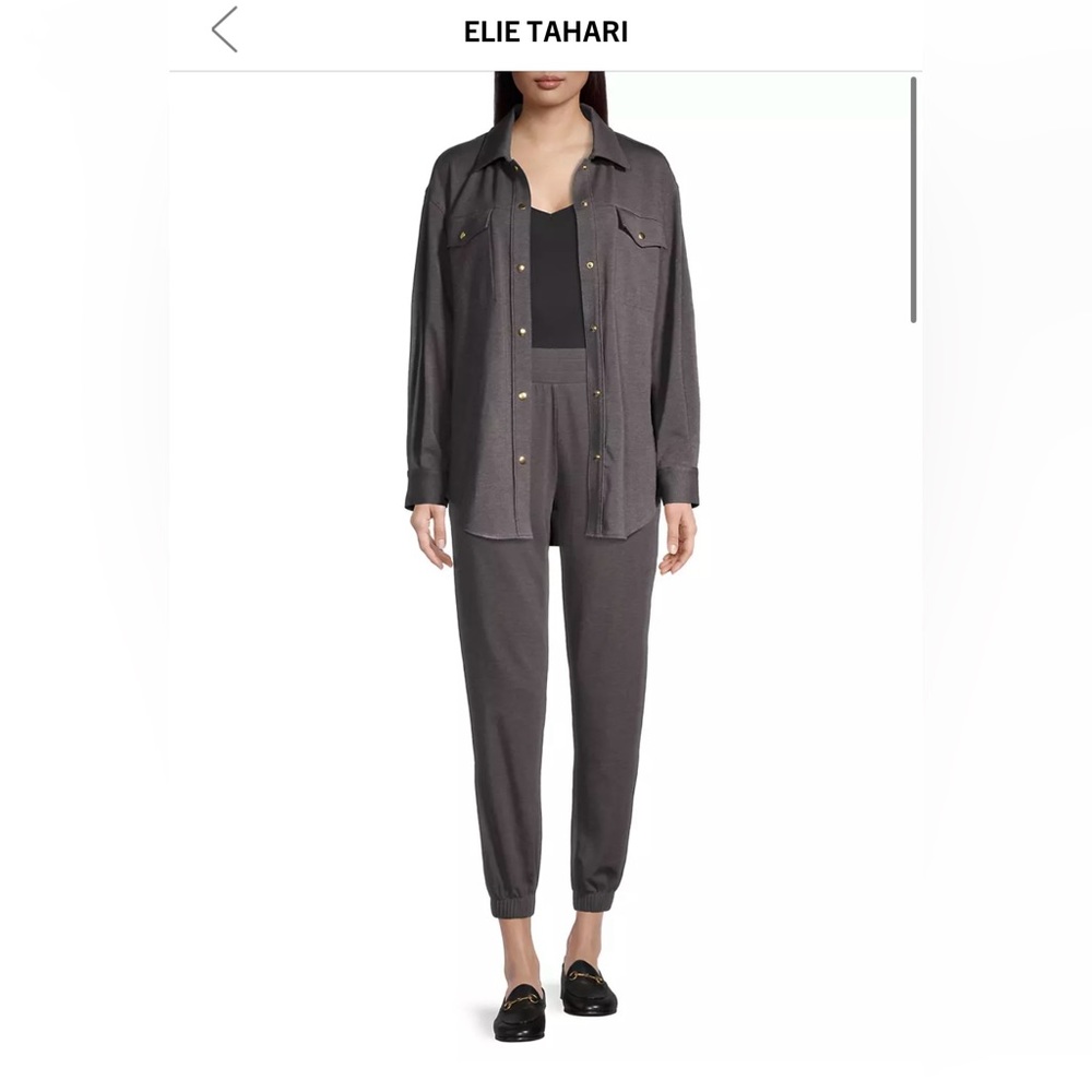 Elie Tahari Grey Sweatsuit Size S
